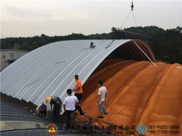 浙江金華蘭溪糧食儲備庫倉間罩棚工程