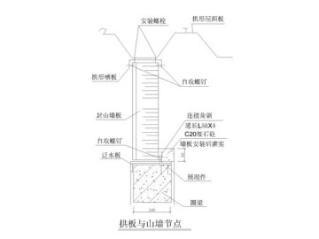 拱板與山墻安裝節(jié)點(diǎn)_防風(fēng)與結(jié)構(gòu)穩(wěn)定