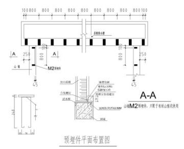 拱形屋頂預埋件平面布置_支座間距與均勻分布