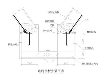 H型連跨拱板安裝節(jié)點(diǎn)_接觸方式與構(gòu)造要點(diǎn)
